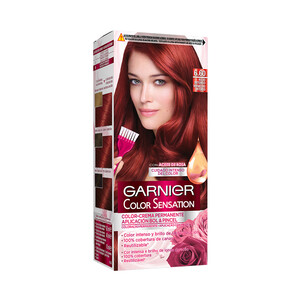 Imagen de GARNIER Coloración permanente e intensa reutilizable para bol y pincel, tono 6.60 Rojo intenso GARNIER Color sensation.