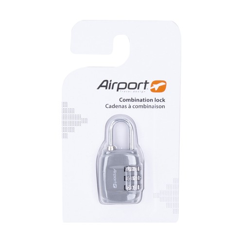 Candado de combinación gris AIRPORT ALCAMPO.