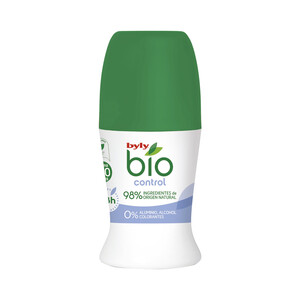 Imagen de BYLY Desodorante roll on para mujer, sin sales de aluminio, ni alcohol ni colorantes BYLY bio control 50 ml.