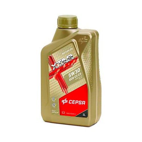 Lubricante sintético para vehículos híbridos CEPSA  XTAR Eco 5W30 C2 C3 1L.