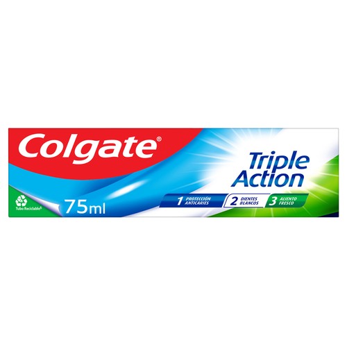 COLGATE Triple Action Pasta de dientes anticaries y frescor a menta 75ml