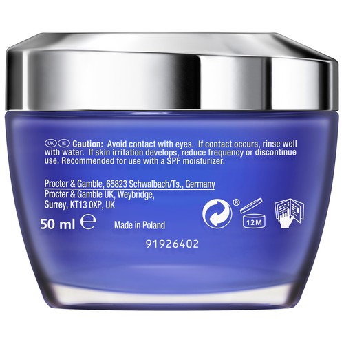 OLAY Regenerist retinol 24 Crema de noche hidratante y sin colorantes artificiales ni perfume 50 ml.