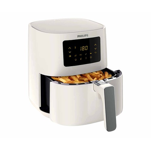 Freidora sin aceite PHILIPS Essential Airfryer HD9252/00, 1400W, capacidad 4,1L, temporizador, termostato, pantalla táctil.