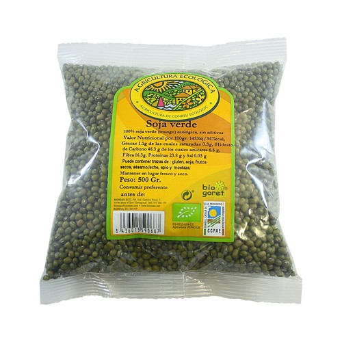 BIOGORET Soja verde procedente de agricultura ecológica  500 gr,