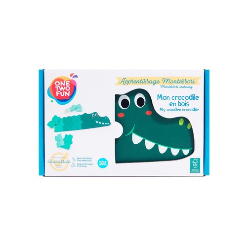 Puzzle para niños Montessori, ONE TWO FUN ALCAMPO.