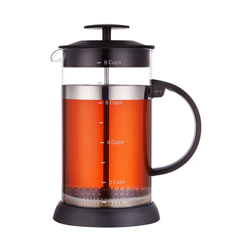 Cafetera de émbolo 1 litro de capacidad, 9 tazas, ACTUEL.