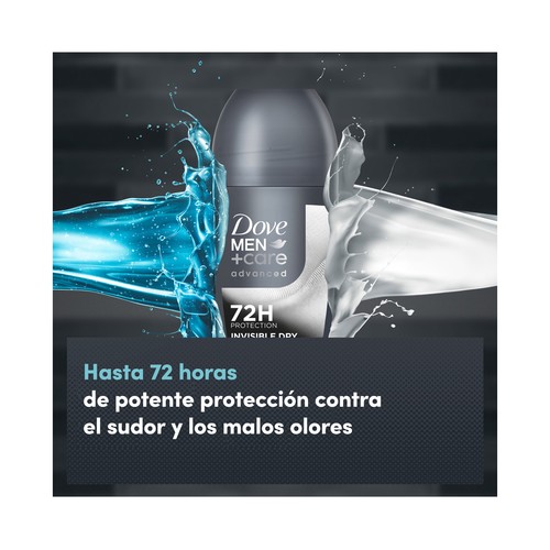 DOVE Men + care advanced insible dry Desodorante roll on para hombre antitranspirante (sin alcohol) 50 ml.