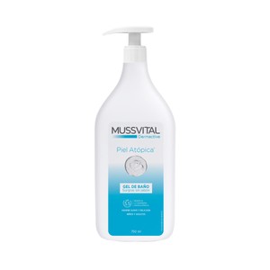 MUSSVITAL Dermative Gel de baño emoliente y sin jabón para pieles atópicas 750 ml.
