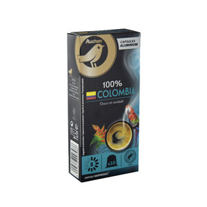 ALCAMPO GOURMET Café molido de tueste natural 100 % Colombia. Intensidad 8 en cápsulas ALCAMPO GOURMET 10 uds. 52 g.