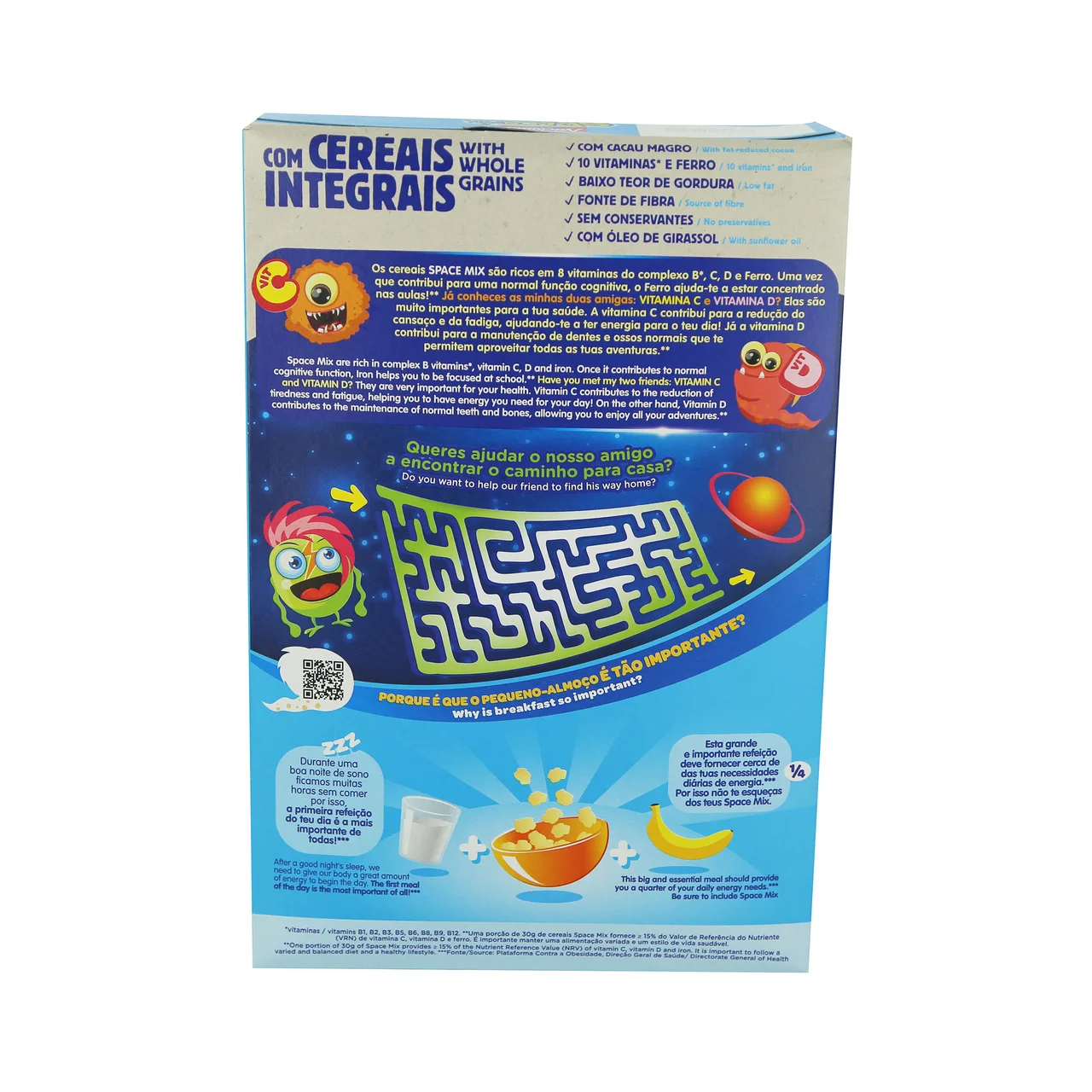 Cereales de chocolate y miel Spacemix 375 g.