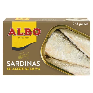 ALBO Sardinas en aceite de oliva lata de 85 g.