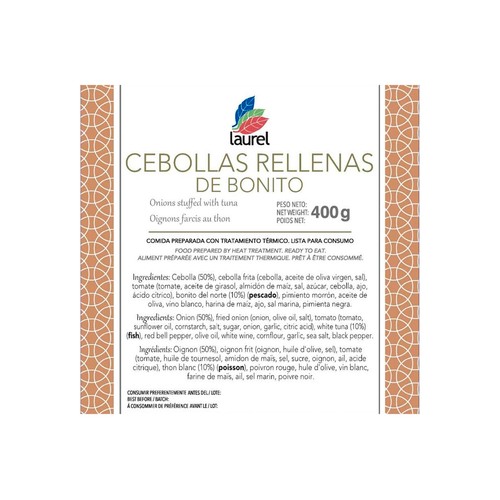 LAUREL Cebollas rellenas de bonito 400 g.