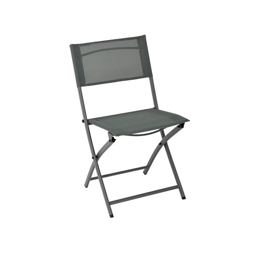 Silla acero - textileno color gris, GARDENSTAR.