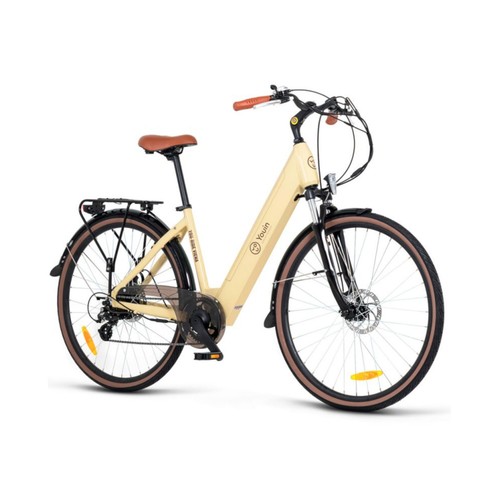 Bicicleta eléctrica YOUIN VIENA CREMA, 250W, vel max 25km/h, ruedas 28", autonomía 80Km..
