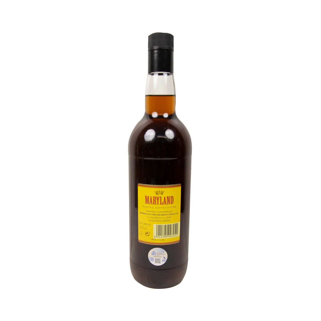 MARYLAND Bebida espirituosa de brandy MARYLAND botella 1 l.