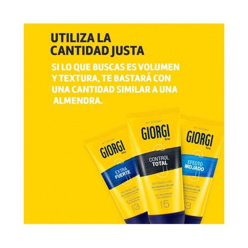 GIORGI Extrafuerte Gel fijador de cabello (fijación 3) hasta 48 horas 50 ml.