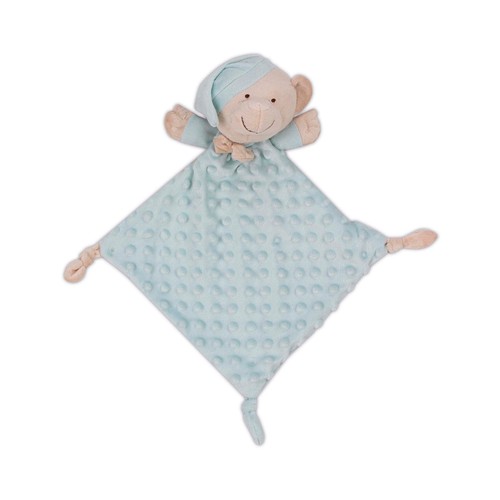 Set de manta burbuja + doudou, color azul claro, INTERBABY.