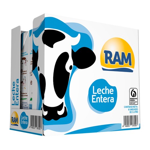 RAM Leche entera de vaca 6x1 l.