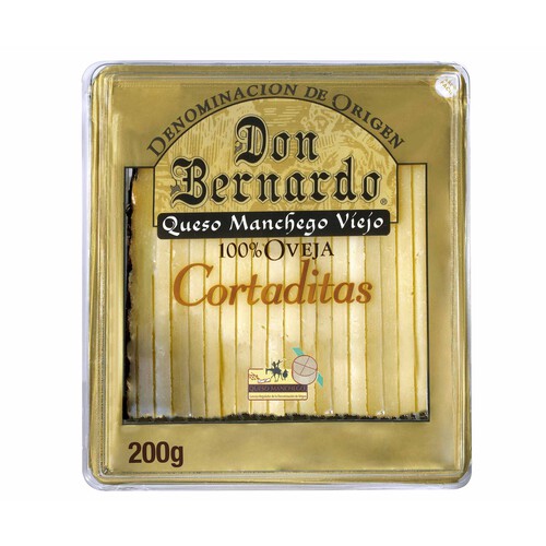 DON BERNARDO Queso cortado manchego DON BERNARDO cortaditas 200 g.