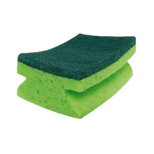 VILEDA Ultra fresh Estropajos de fibra verde con esponja, resistentes a las bacterias 4 uds.