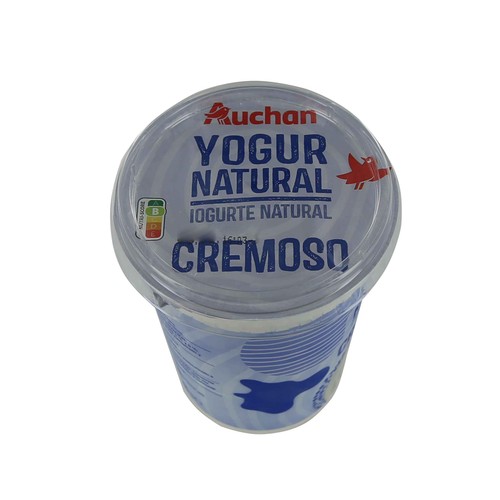 AUCHAN Yogur cremoso natural 500 g. Producto Alcampo