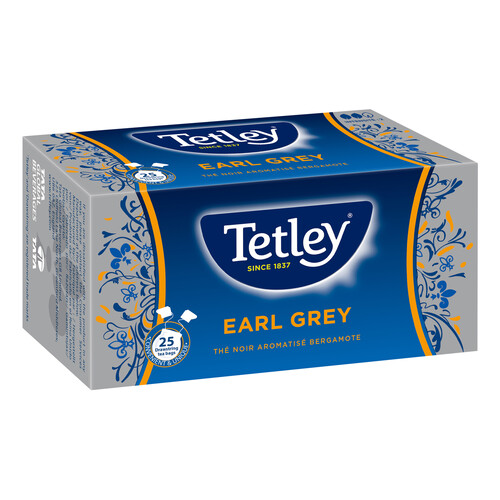 Té negro Earl Grey TETTLEY 25 uds.50 g.