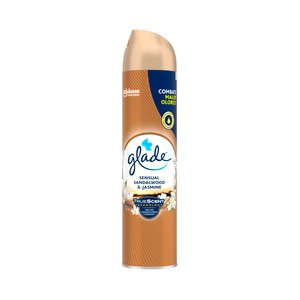 Ambientador en spray con fragancia a madera de sandalo y jazmín 300 ml.