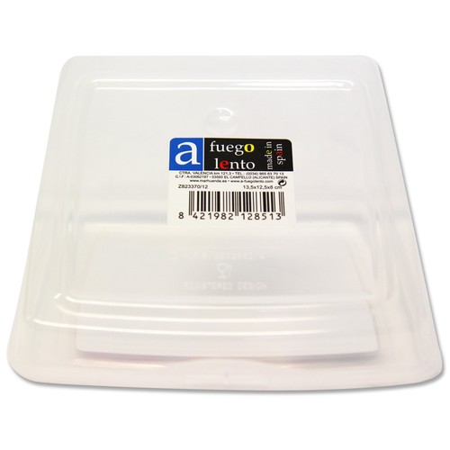 Recipiente hermético para queso, medidas: 13x13.5x7.5 centímetros A FUEGO LENTO.
