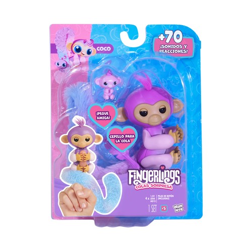 Peluche Fingerlings Colas Sorpresa Figura, modelos surtidos +5 Años BIZAK