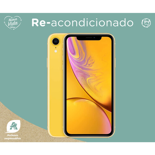 Apple iPHONE XR 64GB amarillo (REACONDICIONADO), pantalla 15,4cm (6,1).