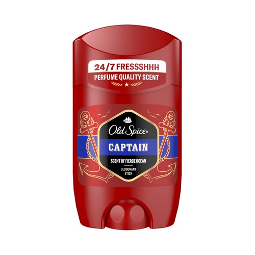 OLD SPICE Captain Desodorante en stick para hombres con acción anti manchas 2 x 50 ml.