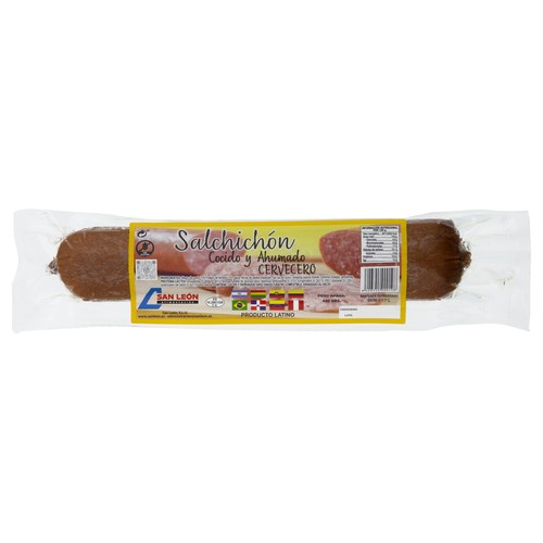 CERVECERO Salchichón ahumado, ideal para tomarlo como aperitivo 440 g.
