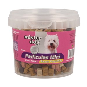 MISTER DOG Bocaditos sabor a carne tiernos para perros de talla pequeña MISTER DOG PARTÍCULAS MINI 200 gr.