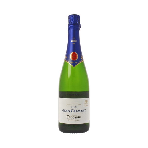 CODORNIU GRAN CREMANT Cava semiseco botella de 75 cl.
