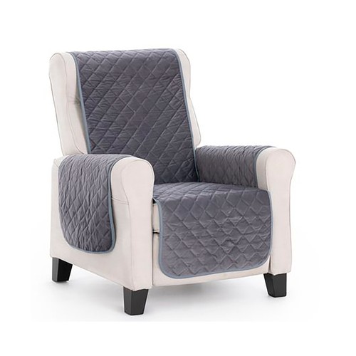 Cubresofa acolchado antimanchas y antideslizante, 1 plaza, color marfil, BELMARTI.