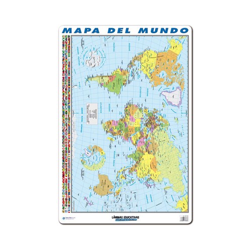 Alcampo Lámina educativa con el mapa del mundo ERIK