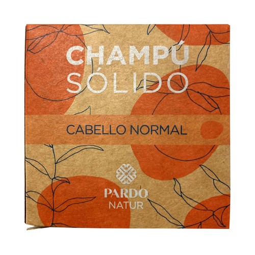 PARDO Champú sólido sin colorantes, para todo tipo de cabellos PARDO Natur 60 g.