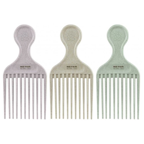 BETER Peine ahuecador ideal para moldera el cabello, peinar rizos y aportar volumen BETER Natural fiber.