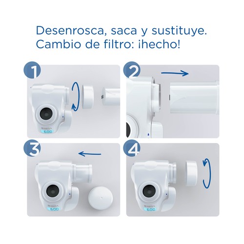 Sistema de filtración de agua para grifo, incluye 1 cartucho para 600 litros, On tap BRITA.