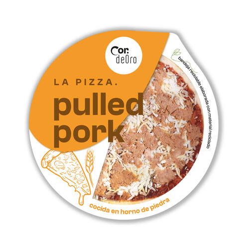 Alcampo DEORO Pizza fresca de pulled pork 400 g