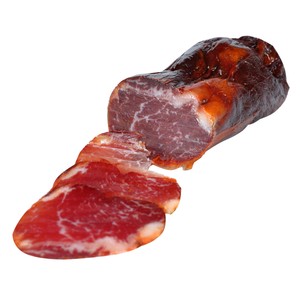 AUCHAN COLLECTION Lomo de cebo ibérico 50% raza ibérica Producto Alcampo Gourmet. - Loncha normal 2 a 3 mm