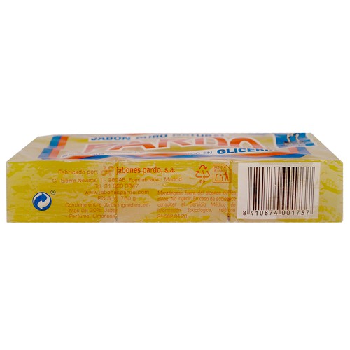 PARDO Jabón puro natural 3 uds. 250 g.