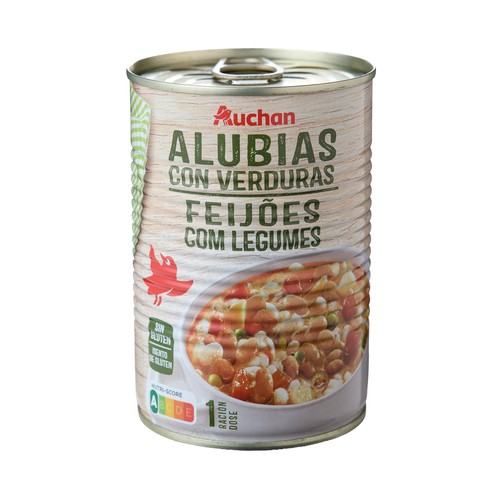 PRODUCTO ALCAMPO Alubias con verduras 430 g