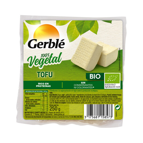 GERBLÉ Tofu Bio GERBLÈ 250 g.