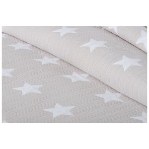 Imagen de Colcha individual de estrellas Jacquard, LUMATEX. 