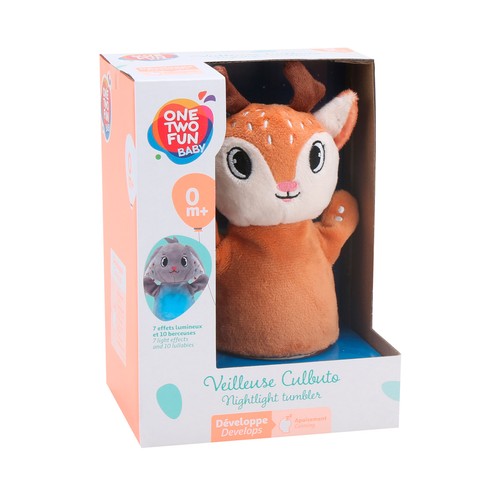 Peluche Animales Tentetieso Luminoso relajante, modelos surtidos +0 Meses ONE, TWO FUN Baby