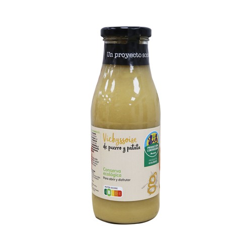 Crema Vichyssoise de puerro y patata ecológica ALCAMPO PRODUCCIÓN CONTROLADA ECOLOGICO 500 ml.