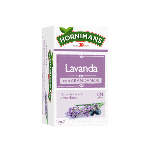 Infusión de lavanda con arándanos HORNIMANS 20 uds. 30 g.