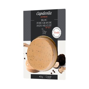 Imagen de CAPDEVILLA Bloc de foie gras de pato mi-cuit con un toque de trufa Extreme 40 g.