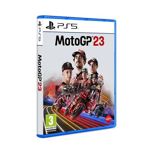 Moto GP 23 para Playstation 5. PEGI: +3.